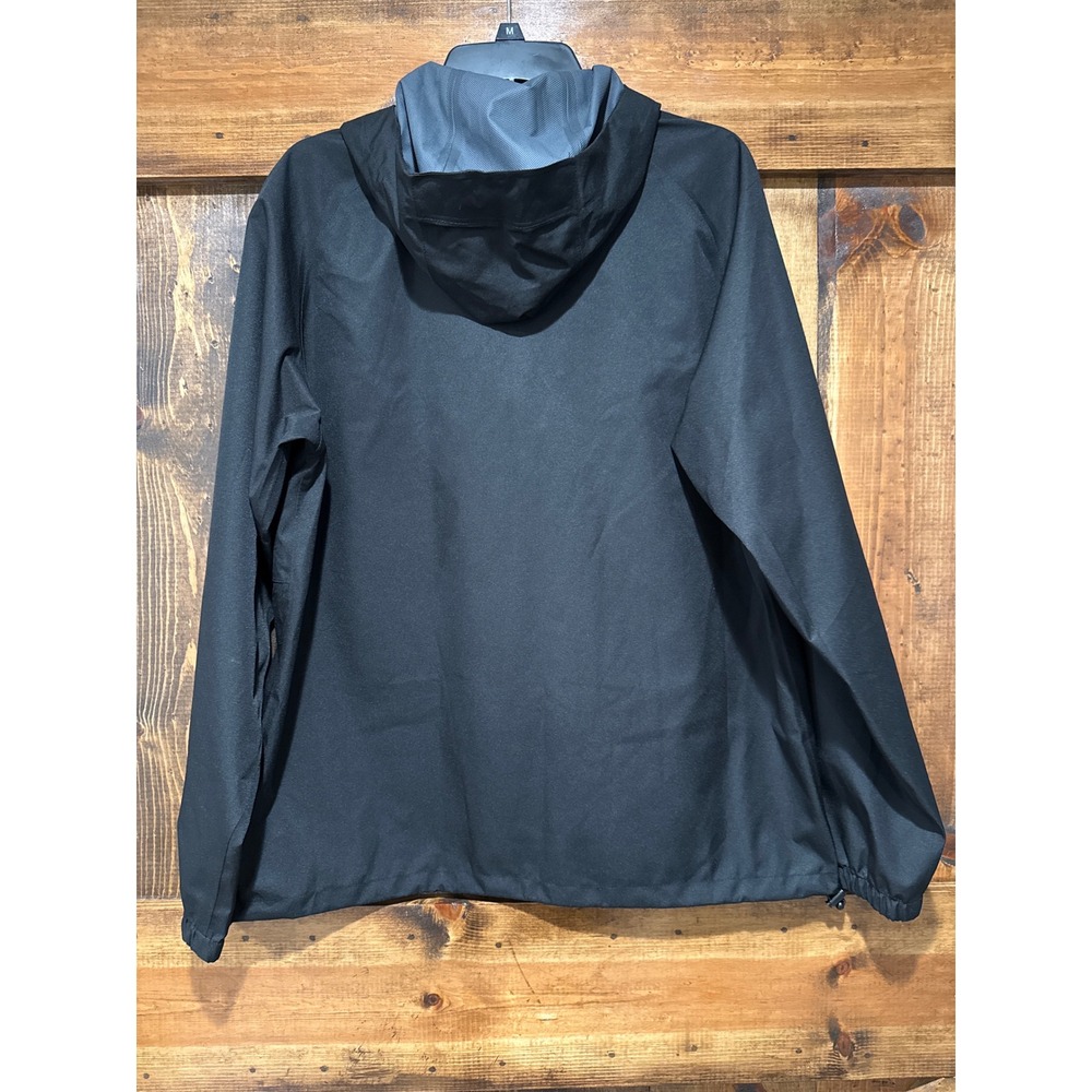32 Degrees Cool Unisex Windbreaker Jacket Black Full Zip Hooded Mens M Womens L - Picture 4 of 4